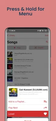 IOS Music Player android App screenshot 1